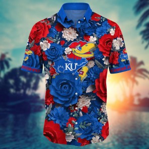 Kansas Jayhawks NCAA Flower Hawaii Shirt For Fans Ver 9