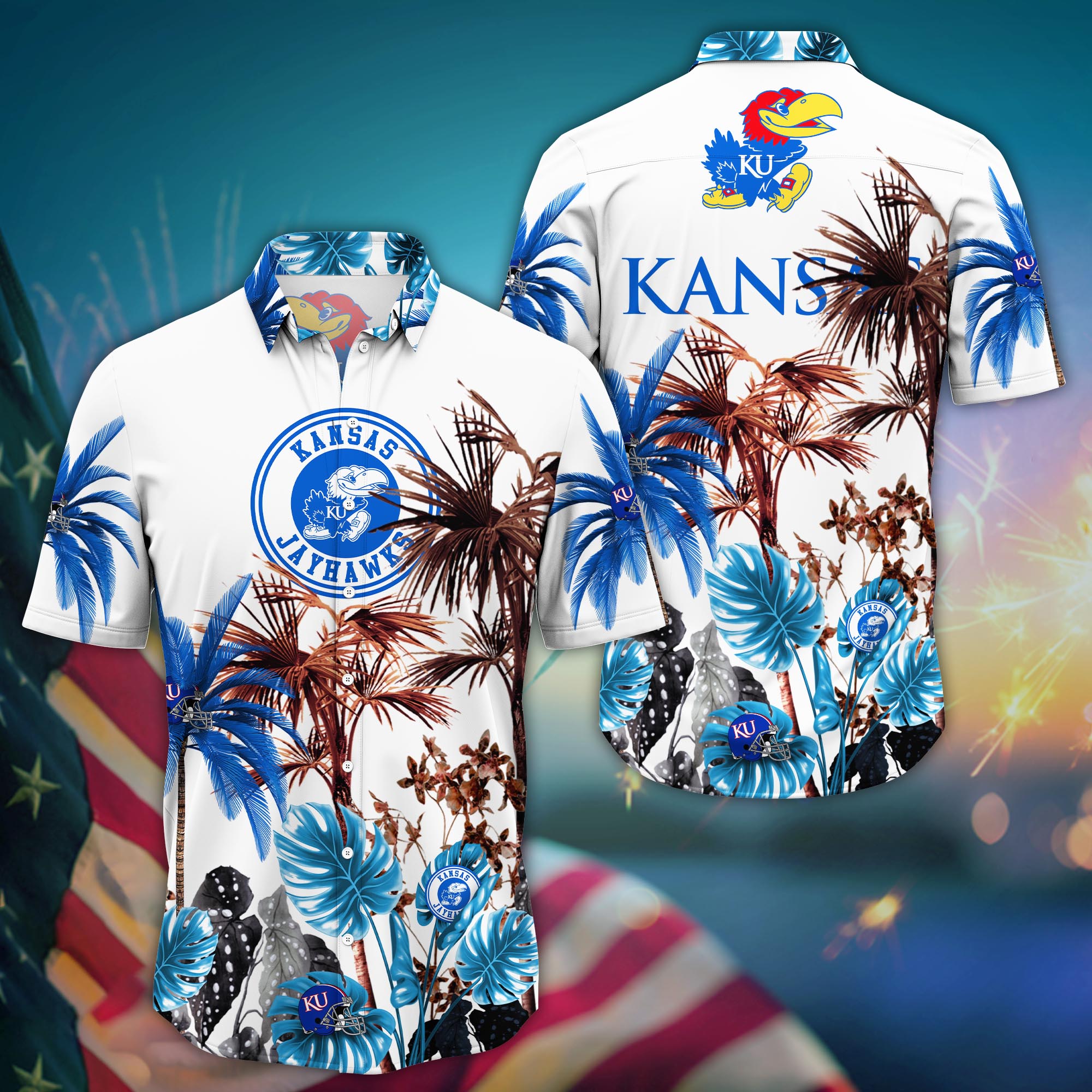 Kansas Jayhawks NCAA Hawaii Shirt For Fans Ver 1
