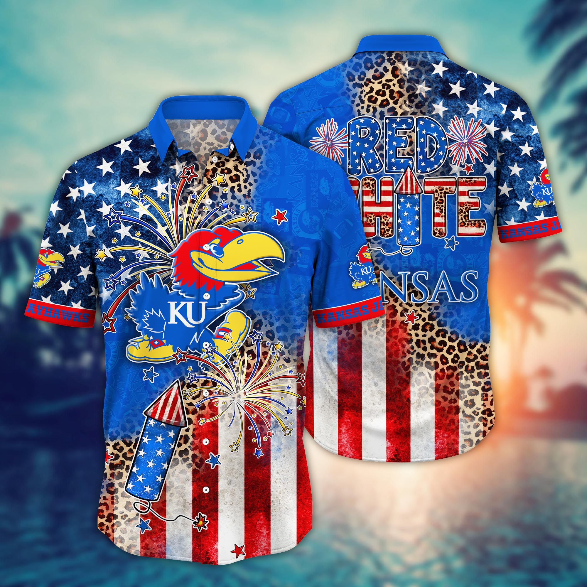 Kansas Jayhawks NCAA Hawaii Shirt Ver 1