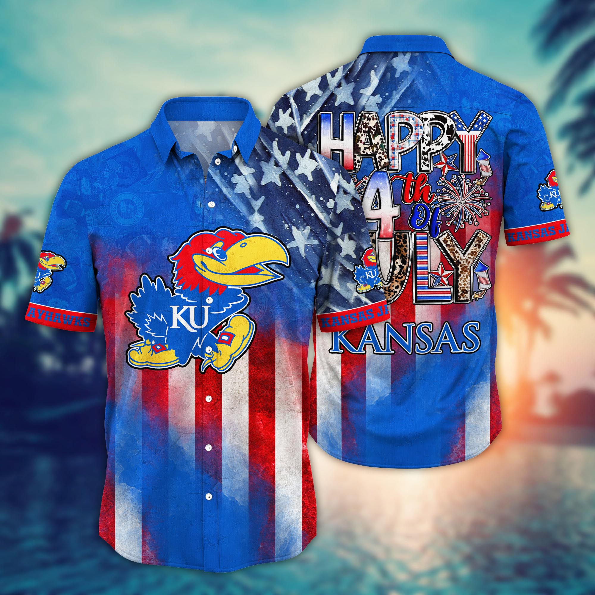 Kansas Jayhawks NCAA Hawaii Shirt Ver 2