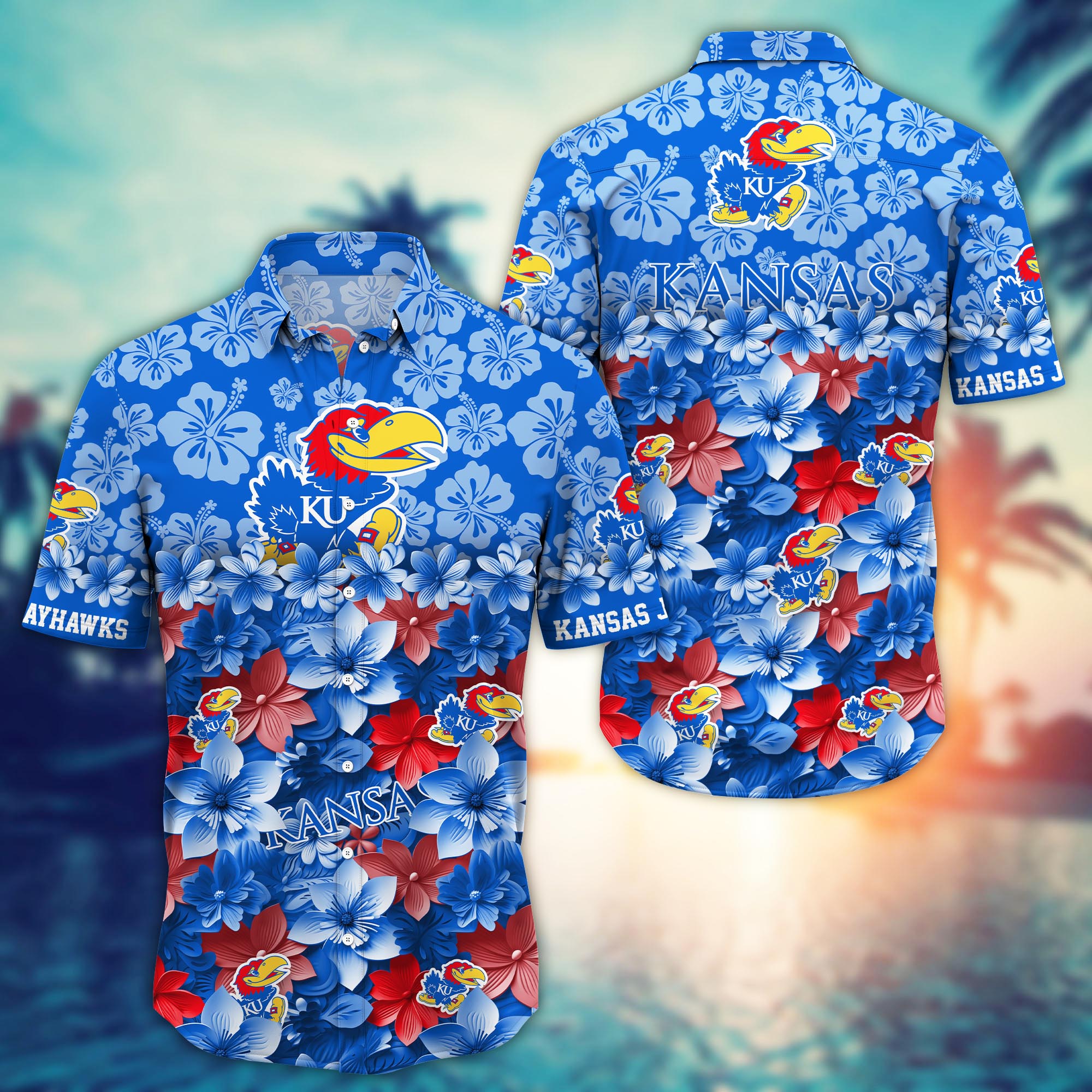 Kansas Jayhawks NCAA Hawaiian Shirt Gift For Fan