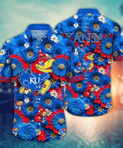 Kansas Jayhawks NCAA Hawaiian Shirt for This Summer Customize Shirt Any Team