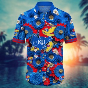 Kansas Jayhawks NCAA Hawaiian Shirt for This Summer Customize Shirt Any Team