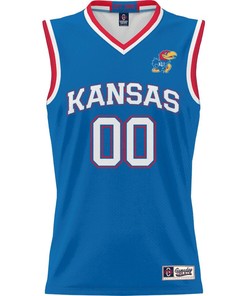 Kansas Jayhawks NIL Men Basketball Custom Jersey - Royal