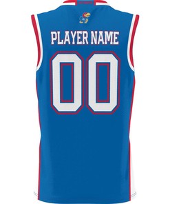 Kansas Jayhawks NIL Men Basketball Custom Jersey - Royal