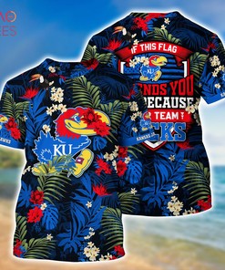Kansas Jayhawks Summer Hawaiian Shirts, With Tropical Patterns for Fans