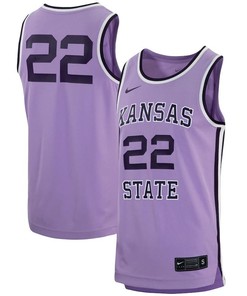 Kansas State Wildcats 22 Retro Basketball Men Jersey - Purple