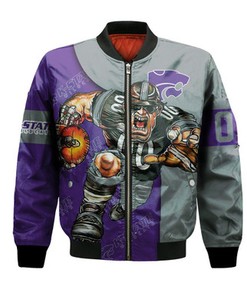 Kansas State Wildcats Bomber Jacket Football Go On - NCAA