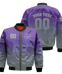 Kansas State Wildcats Fadded Bomber Jacket - NCAA
