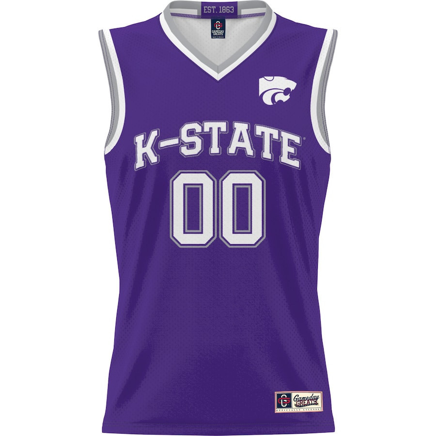 Kansas State Wildcats NIL Men Basketball Custom Jersey - Purple