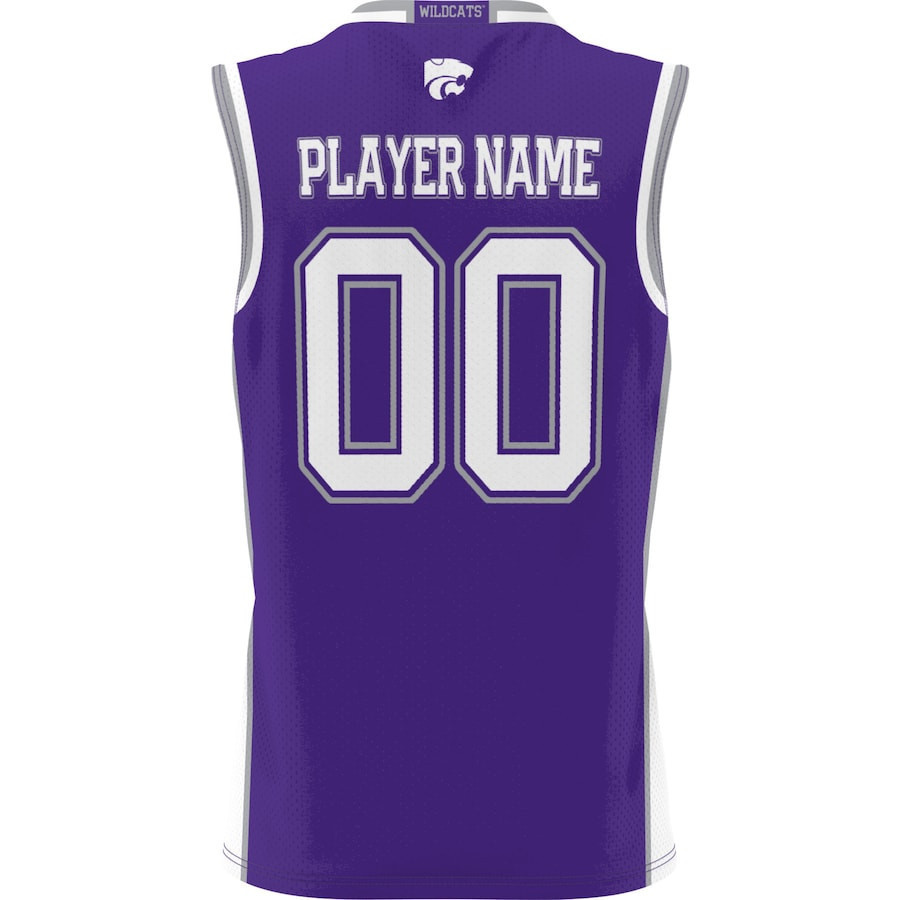 Kansas State Wildcats NIL Men Basketball Custom Jersey - Purple