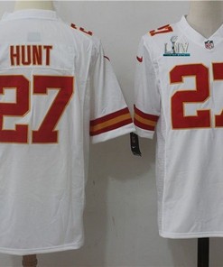 Kareem Hunt #27 Kansas City Chiefs 2020 Nfl White Jersey Jersey
