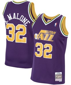 Karl Malone Utah Jazz Mitchell & Ness 1991-92 Hardwood Classics Swingman Jersey - Purple Nba