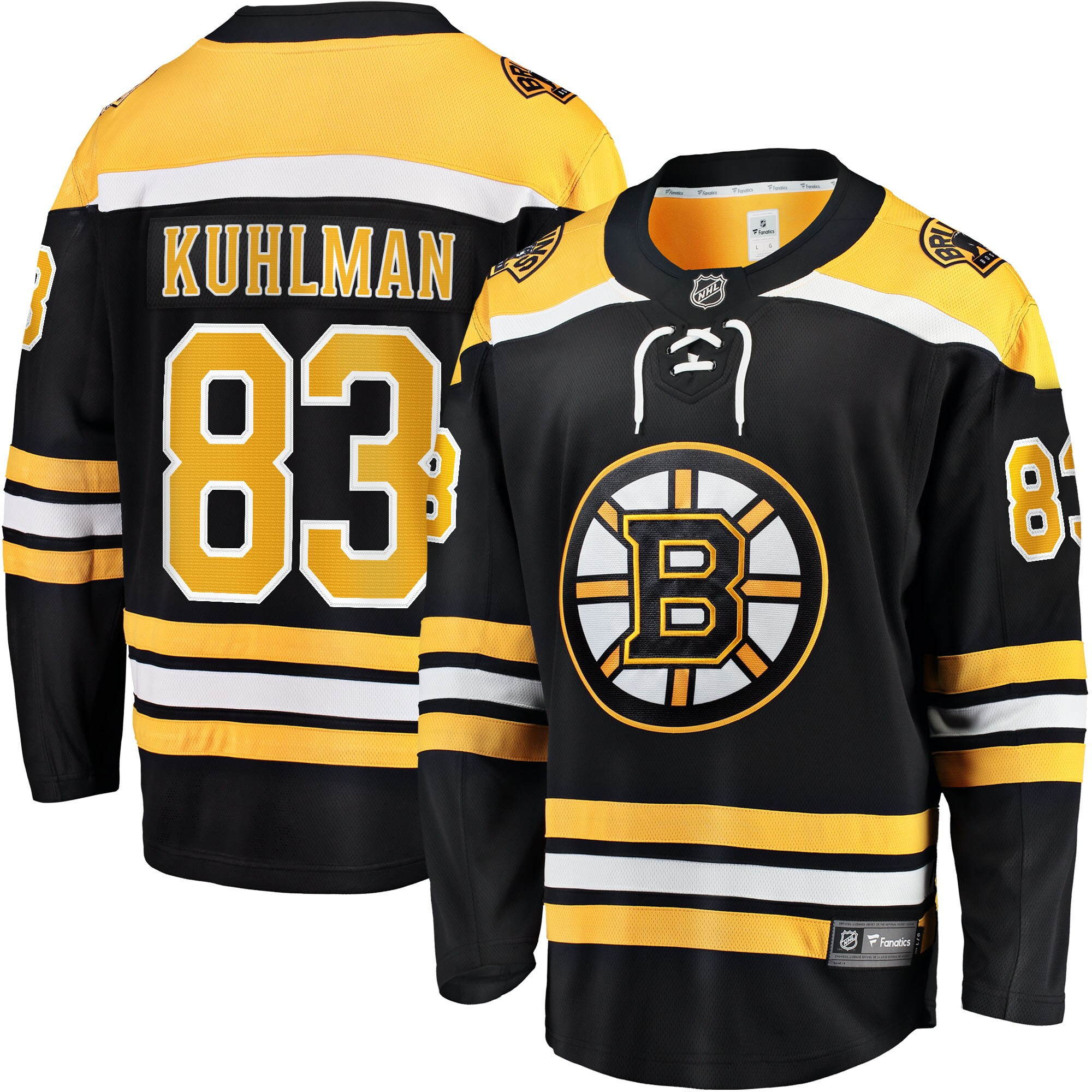 Karson Kuhlman Boston Bruins Fanatics Branded Home Breakaway Player Jersey - Black Nhl