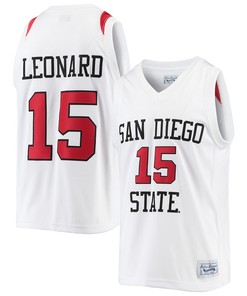 Kawhi Leonard 15 San Diego State Aztecs Basketball Jersey - Men White