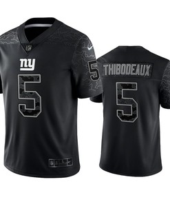Kayvon Thibodeaux 5 New York Giants Black Reflective Limited Jersey - Men