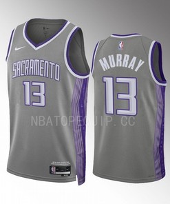 Keegan Murray 13 2022-23 Sacramento Kings Grey City Edition Jersey Swingman