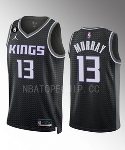Keegan Murray 13 Sacramento Kings Black Men Jersey 2022-23 Statement Edition Swingman