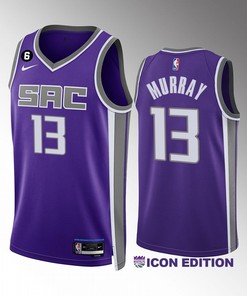 Keegan Murray 13Sacramento Kings Purple Icon Edition 2022-23 Unisex Jersey Swingman