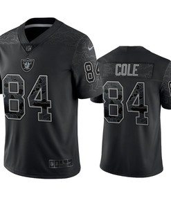 Keelan Cole 84 Las Vegas Raiders Black Reflective Limited Jersey - Men