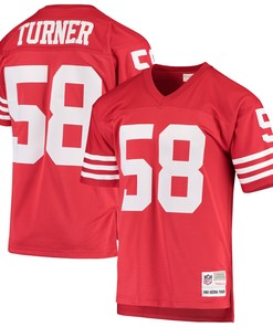 Keena Turner San Francisco 49ers Mitchell & Ness 1982 Replica Legacy Throwback Player Jersey - Scarlet Nfl