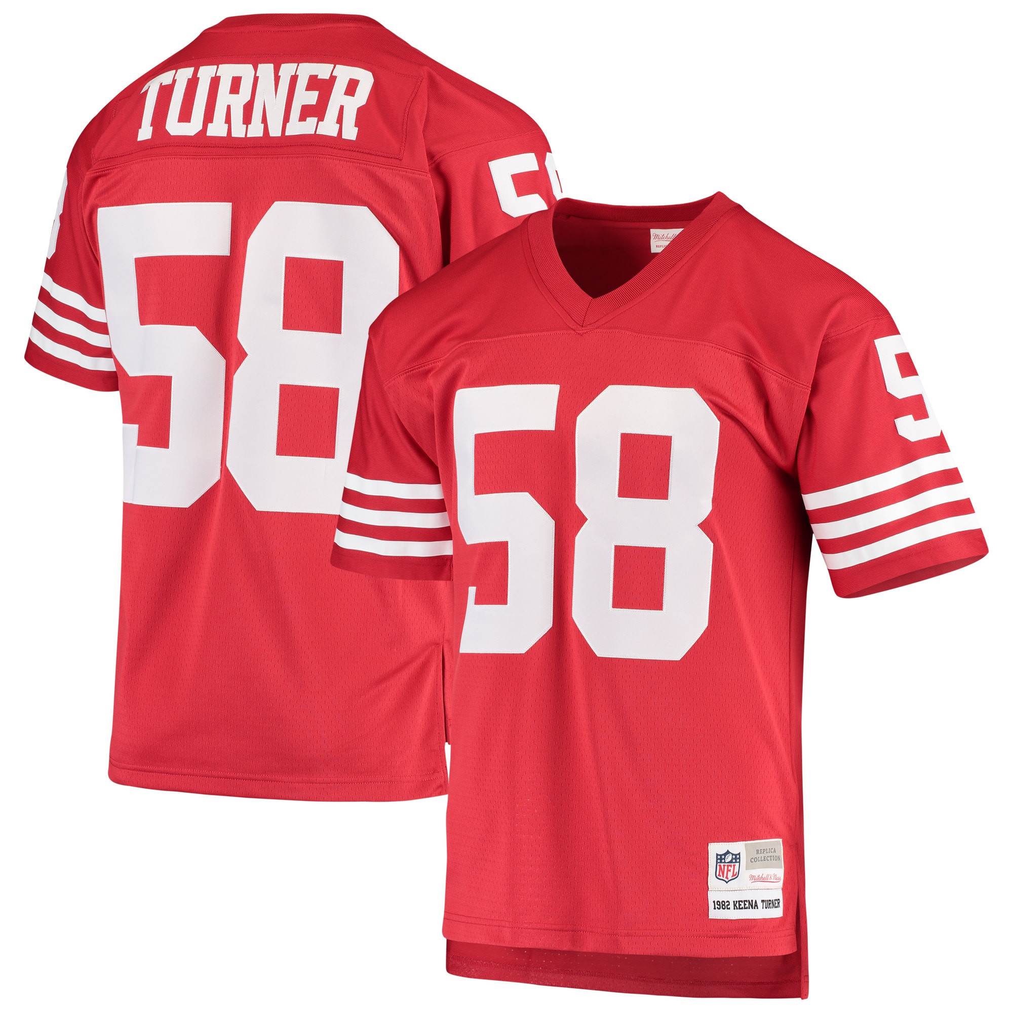 Keena Turner San Francisco 49ers Mitchell & Ness 1982 Replica Legacy Throwback Player Jersey - Scarlet Nfl