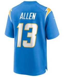 Keenan Allen 13 Los Angeles Chargers Game Player Jersey - Powder Blue