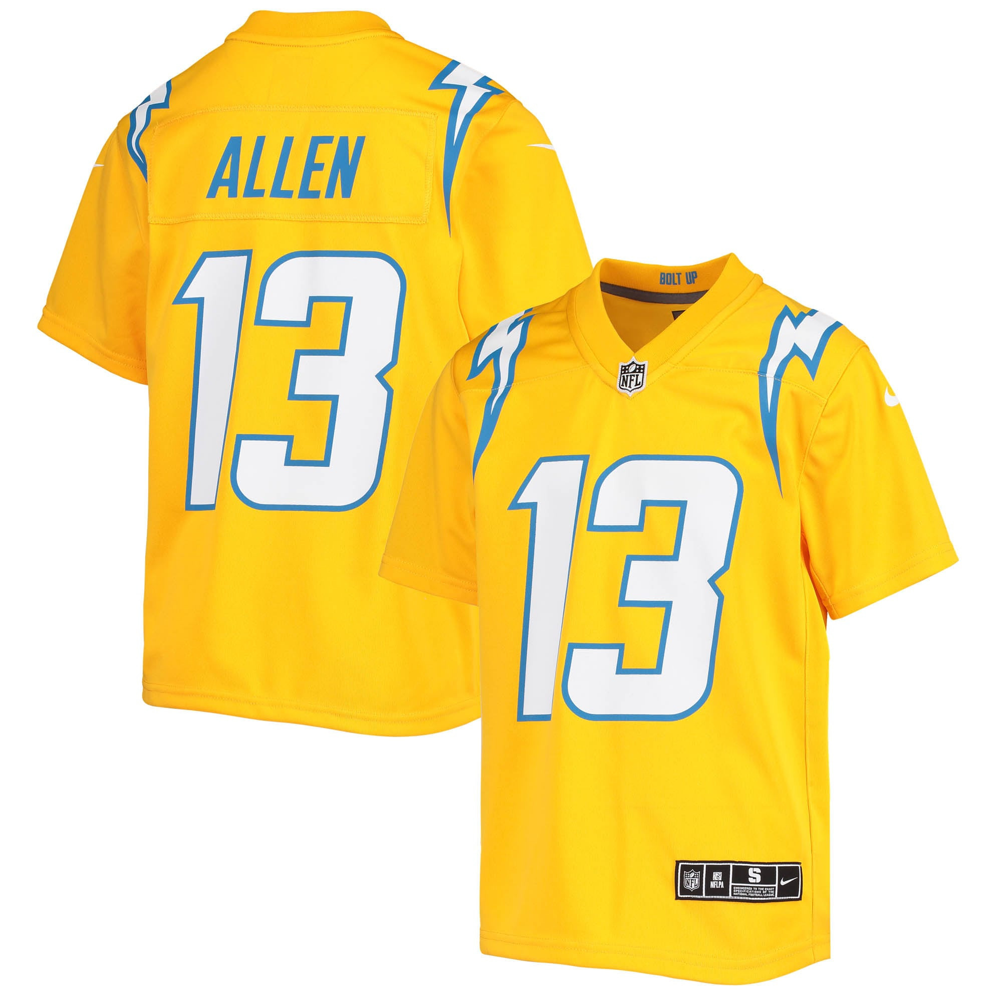 Keenan Allen Los Angeles Chargers Inverted Team Game Jersey - Gold Nfl