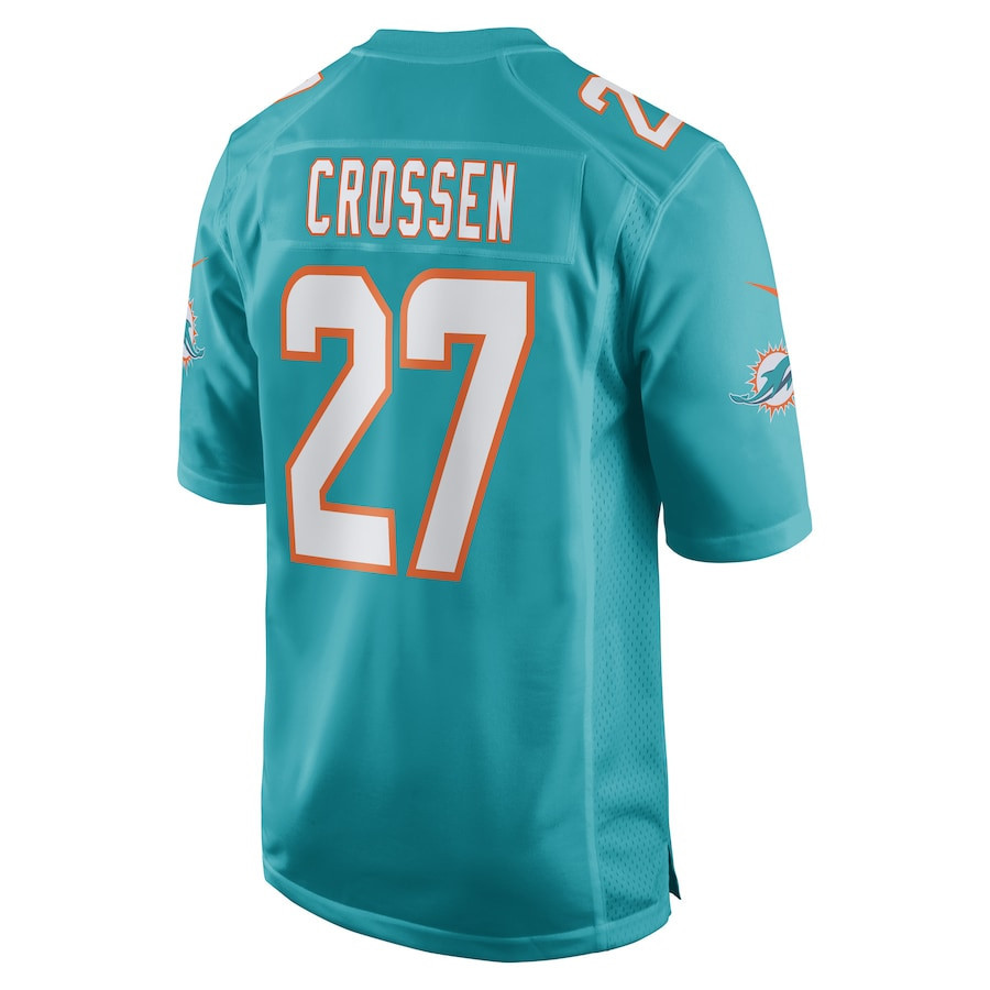 Keion Crossen Miami Dolphins Game Player Jersey - Aqua