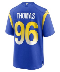 Keir Thomas Los Angeles Rams Game Player Jersey - Royal