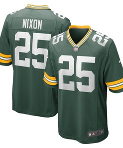 Keisean Nixon 25 Green Bay Packers Game Player Jersey - Green