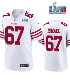 Keith Ismael 67 San Francisco 49Ers Super Bowl LVII White Jersey