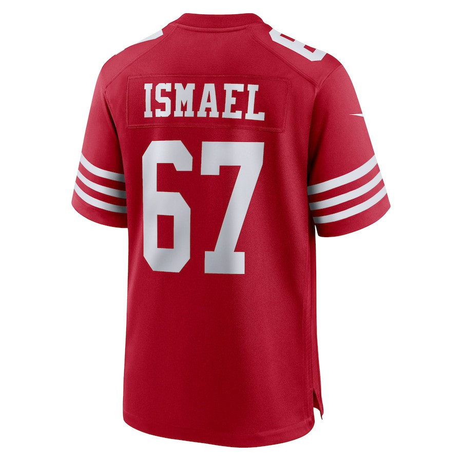 Keith Ismael 67 San Francisco 49ers Home Game Player Jersey - Scarlet