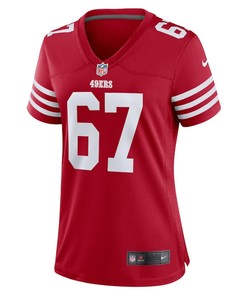 Keith Ismael 67 San Francisco 49ers Women's Home Game Player Jersey - Scarlet