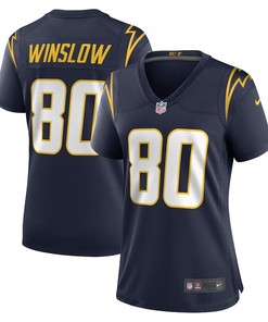 Kellen Winslow 80 Los Angeles Chargers Women's Retired Player Jersey - Navy