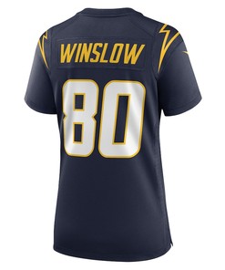 Kellen Winslow 80 Los Angeles Chargers Women's Retired Player Jersey - Navy