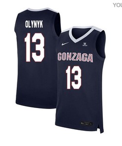 Kelly Olynyk 13 Gonzaga Bulldogs Elite Basketball Youth Jersey - Navy