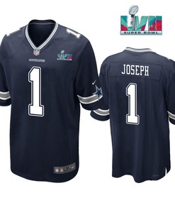 Kelvin Joseph 1 Dallas Cowboys Super Bowl LVII Super Bowl LVII Navy Men Game Jersey