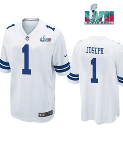 Kelvin Joseph 1 Dallas Cowboys Super Bowl LVII Super Bowl LVII White Men Game Jersey