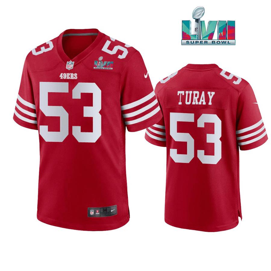 Kemoko Turay 53 San Francisco 49Ers Super Bowl LVII Men Game Jersey