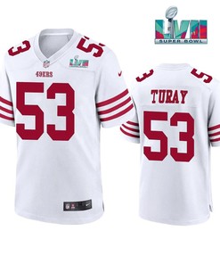 Kemoko Turay 53 San Francisco 49Ers Super Bowl LVII White Men Game Jersey