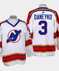 Ken Daneyko 3 New Jersey Devils 2022-23 Reverse Retro 2.0 White Jersey