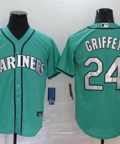 Ken Griffey Jr #24 Seattle Mariners 2020 Mlb Green Jersey
