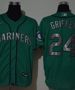 Ken Griffey Jr #24 Seattle Mariners 2020 Mlb Green Jersey