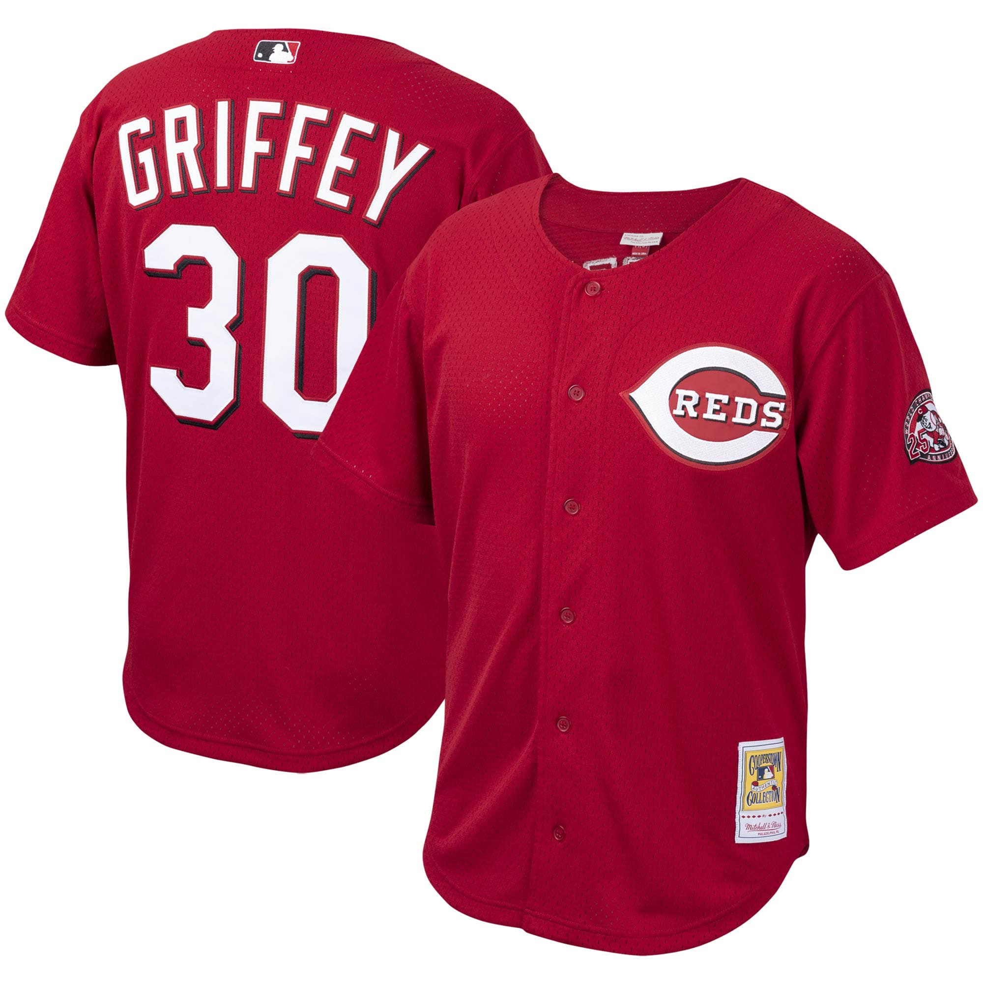 Ken Griffey Jr. Cincinnati Reds Mitchell & Ness Cooperstown Collection Batting Practice Jersey - Red Mlb