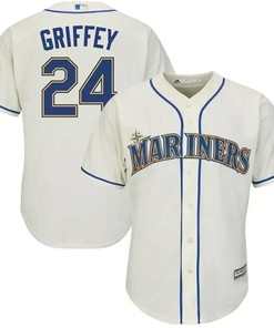 Ken Griffey Jr. Seattle Mariners Alternate Official Cool Base Player Jersey - Cream
