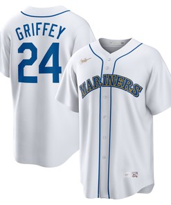 Ken Griffey Jr. Seattle Mariners Home Cooperstown Collection Player Jersey - White Mlb