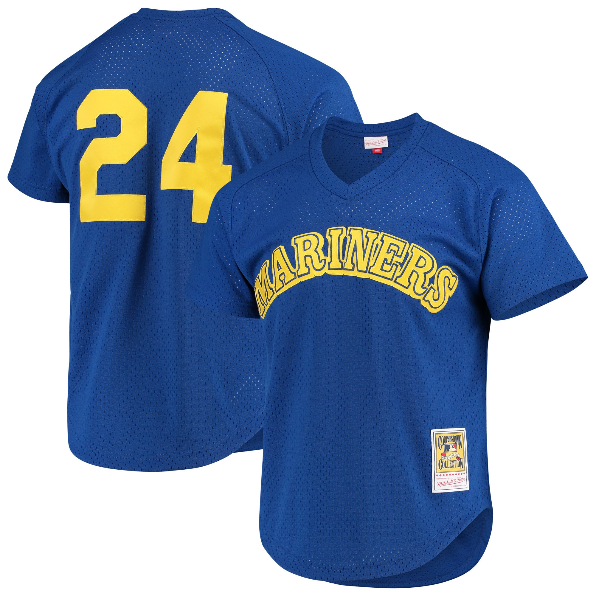 Ken Griffey Jr. Seattle Mariners Mitchell & Ness Cooperstown Mesh Batting Practice Jersey - Royal Mlb
