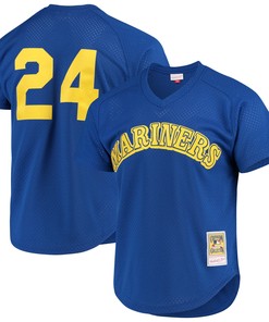 Ken Griffey Jr. Seattle Mariners Mitchell & Ness Cooperstown Mesh Batting Practice Jersey - Royal Mlb