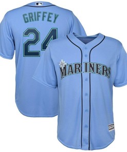 Ken Griffey Jr. Seattle Mariners Official Cool Base Player Jersey - Light Blue